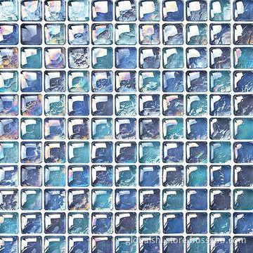 Crystal Glass Mosaic/Tile, Mix Colors, 300 x 300mm, 25 x 25.14mm Unite Size
